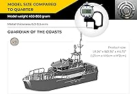Vista 6 de METAL-TIME Guardian of The Coasts Guard Metal Crafts CG-47305 - Kit de modelo, diseño creativo, rompecabezas 3D de acero inoxidable resistente al
