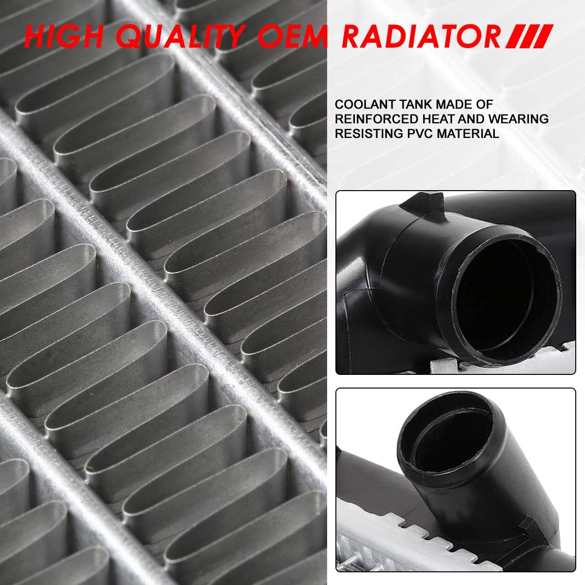 Auto Dynasty Radiator Compatible with 1998-2002 Honda Accord 2.3L at, DPI 2148 Factory Style 1-Row Cooling Radiator, Aluminum Core