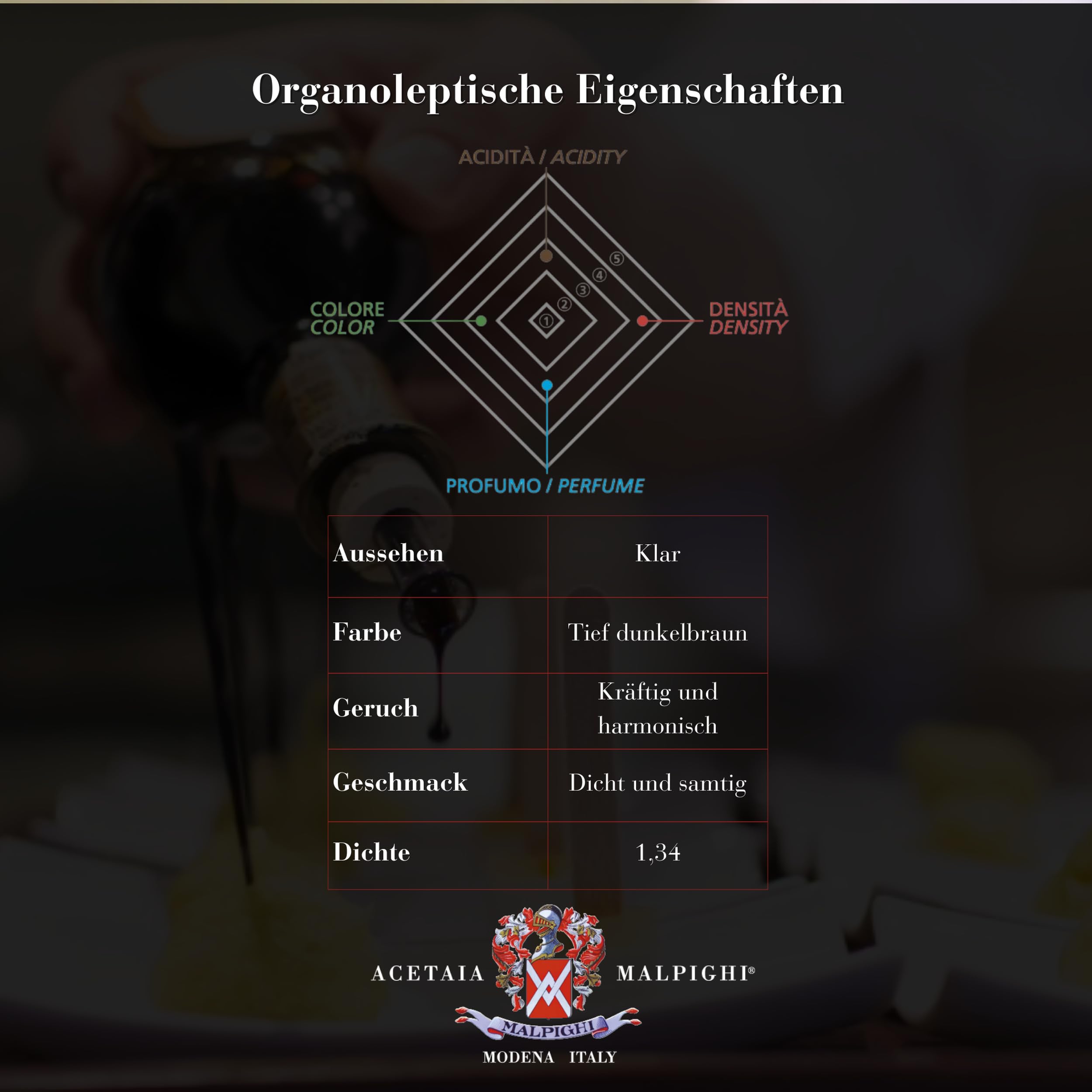 Acetaia Malpighi – Traditioneller Balsamico-Essig aus Modena DOP Extravecchio Über 25 Jahre – 100 ml – Nur gekochter Most – Auswahl aus der gehobenen Gastronomie