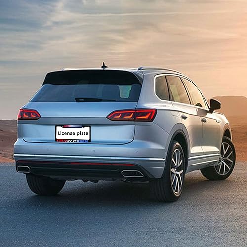 Miniatura 3 de Marco de matrícula de metal negro con bandera ondulada de Cuba cubana loca, aleación de aluminio para hombresmujeres