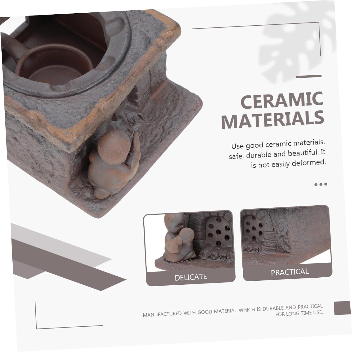 Retro Ceramic Teapot Warmer Heat Resistant Decorative Tea Heating Tool for Home Use Simple and Practical Design Easy to Clean for Daily Tea Enjoyment