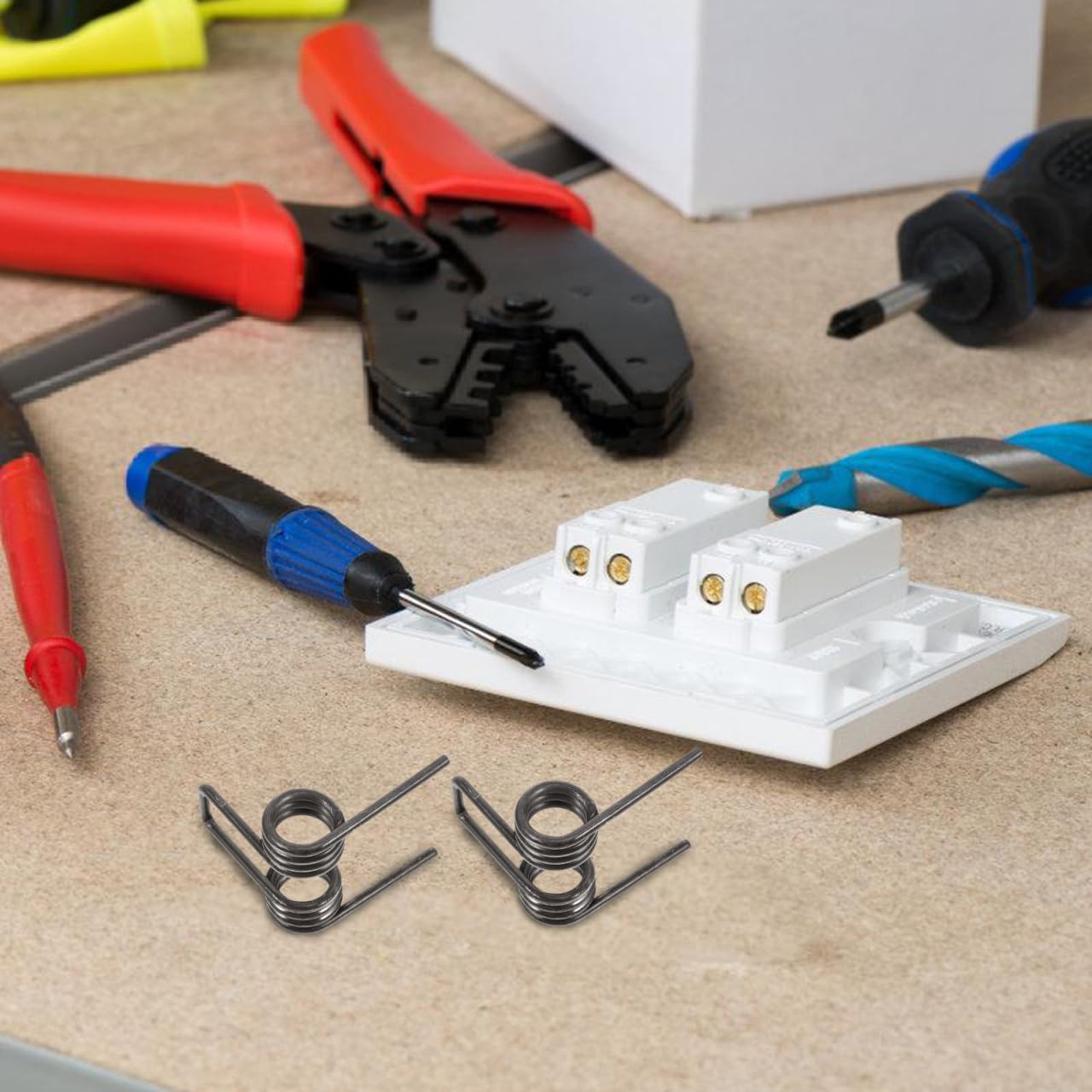 Angoily Torsionsfeder Aus Edelstahl Kleine Feder Für Elektriker Reparatur Torsionsfeder Zur Reparatur Ersatzfeder Für Abisolierwerkzeug 2 Stück 2.56 X 1.97 X 1.57 in