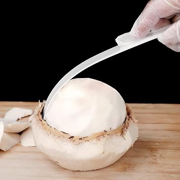 Coconut Meat Scraper, Coconut Opener, Soft and Flexible Coconut Egg Tools Kitchen Utensils for Coconut Melon Ballers Melon Ballers,Gadgets for Coconut Love