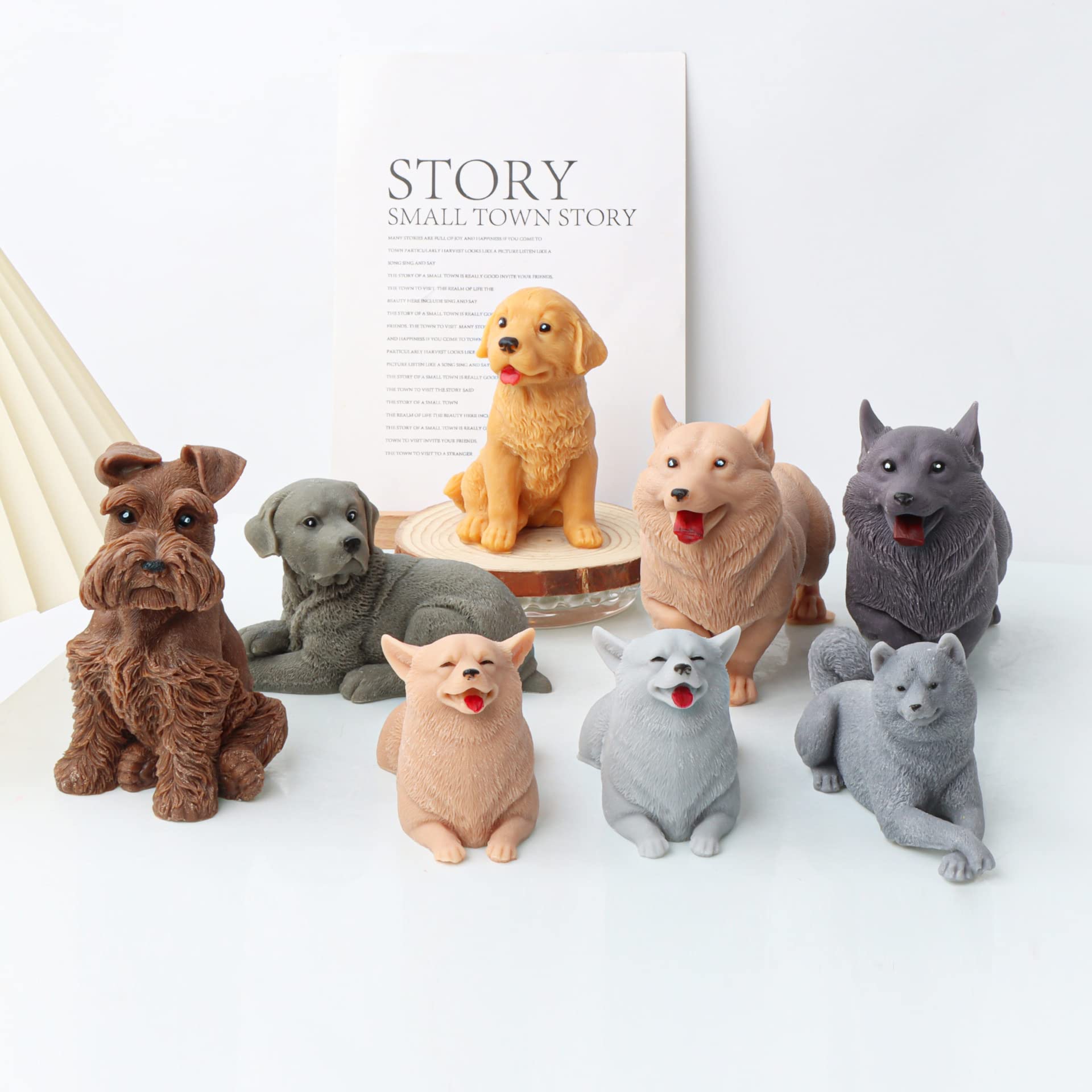 Xidmold 3D Dog Silicone Mould for Candle Soap, Chocolate, Candy, Cake Decor, Soy Wax, Polymer Clay, Plaster, Resin Art (Dog E) - Image 4