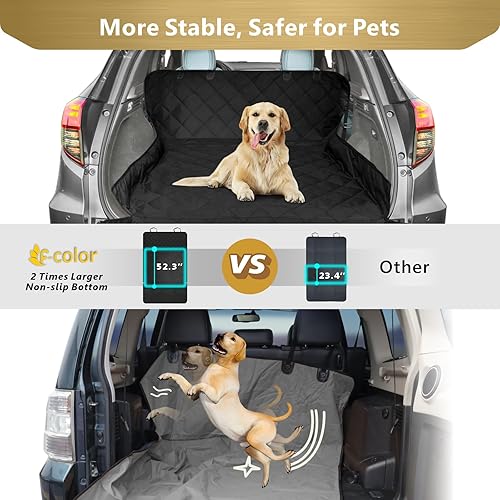 Miniatura 4 de F-color - Funda para compartimiento de carga para perros apta para SUV forro de carga para mascotas resistente al agua asiento para perros alfombra