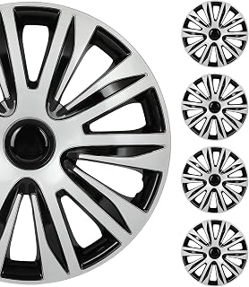 SCITOO 16 Inch Hubcaps Set of 4 - Premium ABS Wheel Covers, Universal Fit for Honda Ford Toyota Dodge Hyundai & More, Easy Snap-On