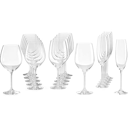 Lenox Tuscany Classics 18-Piece Mixed Glass Set, Clear
