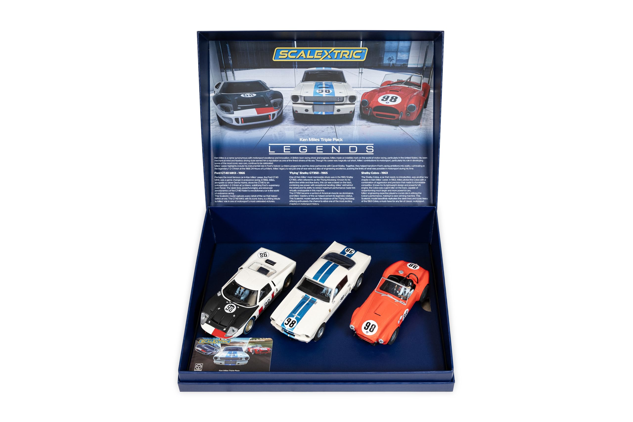 Scalextric C4619A Ken Miles Triple Pack Slot Cars racing circuit