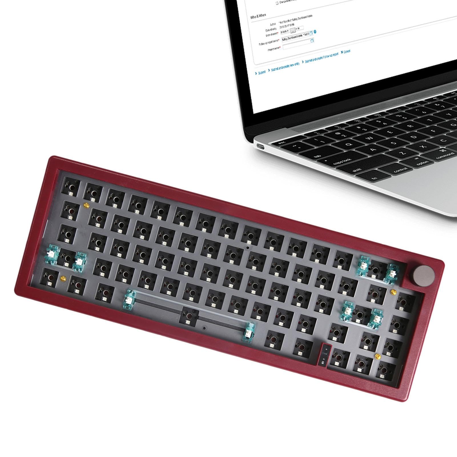 Tastiera Meccanica RGB - Kit Tastiera Gmk67 | Tastiera Personalizzabile | Senza Fili Con Tasto Multimediale, Tastiera Retroilluminata RGB Per PC, Tastiera Da Portatile A 67 Tasti, Kit