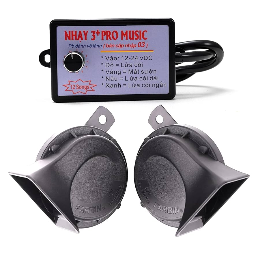 Amazon.com: AOLIHAN Multitone Car Horns Upgrade: 12V Adjust