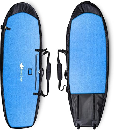 Wave Tribe Bolsa de viaje para tabla de surf de cáñamo, mini Simmons, tabla corta, bolsa de tabla de surf longboard, bolsas duraderas para surfistas