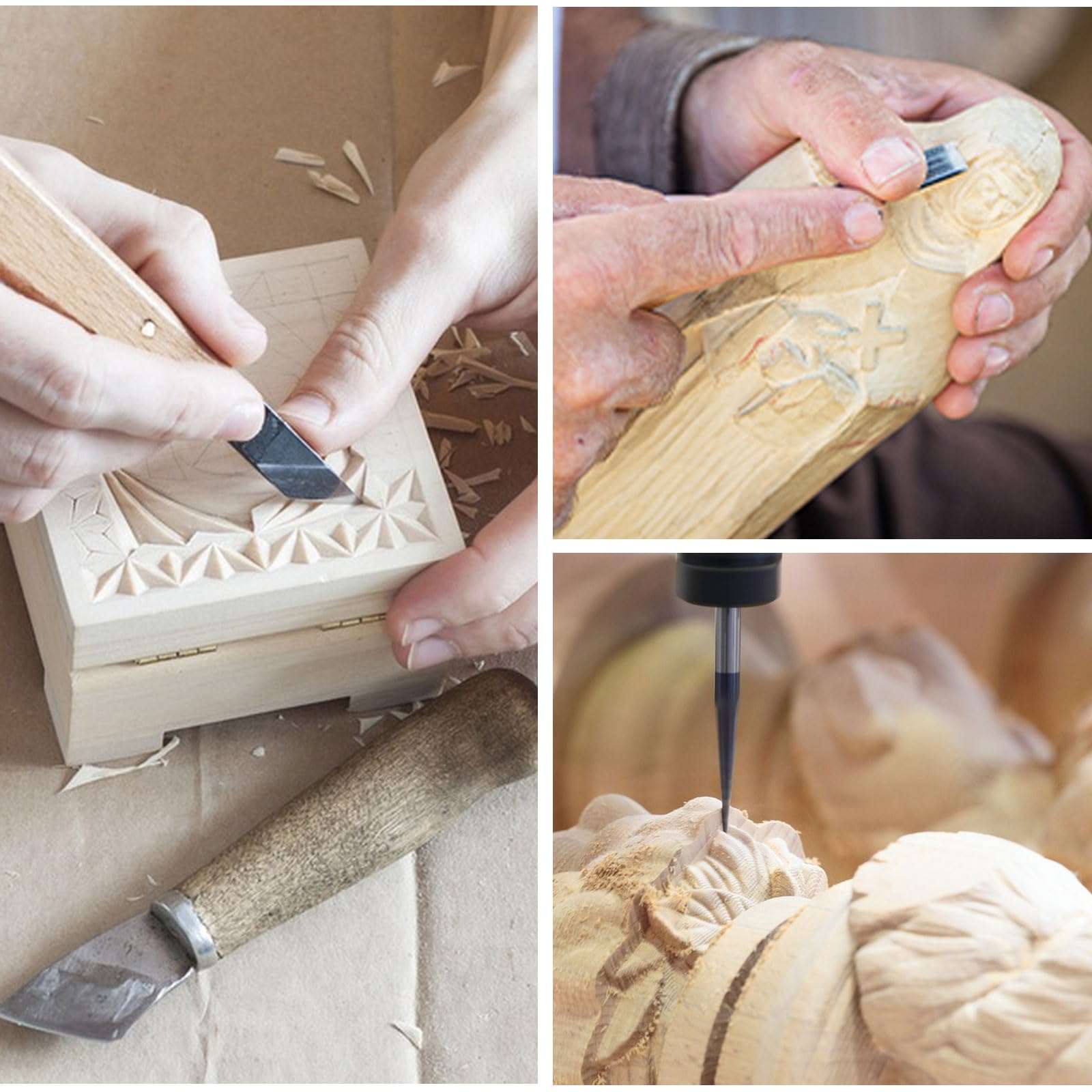 24 Blocchi Legno Per Intaglio 10x2.5x2.5cm - Legno Di Tiglio Per Principianti E Adulti - Foto 6