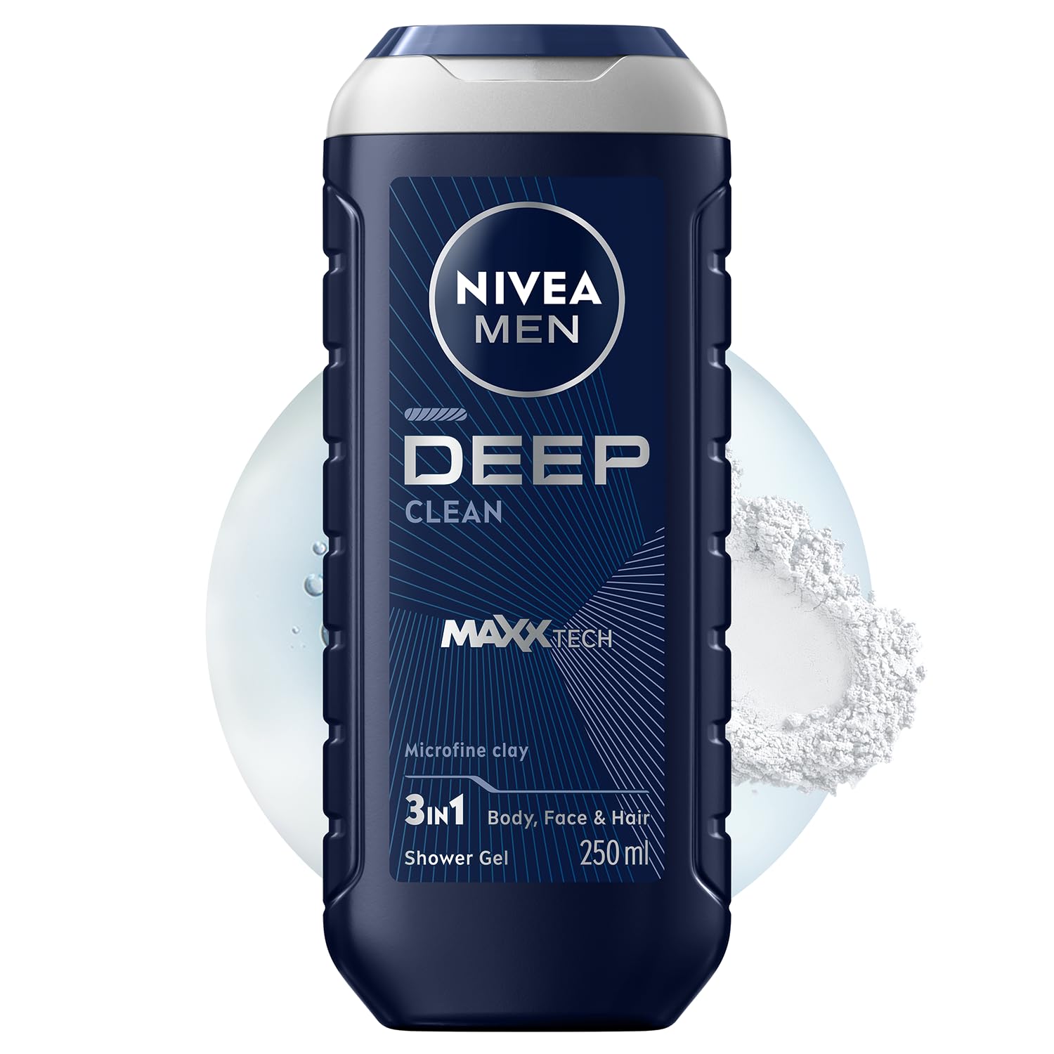 Nivea Shower gel for men Deep Clean (Shower Gel) 250 ml