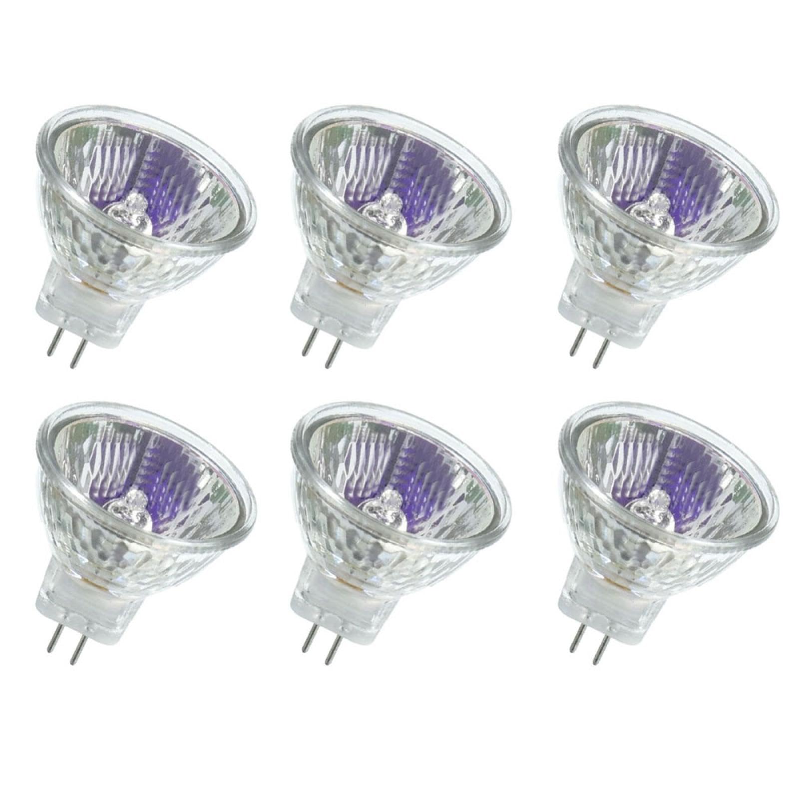 6PC MR11 12V 35W GU4 Lampa halogenowa ściemnialna lampa punktowa w dół 20 Watt 12V GU4 reflektor 2-pinowy podstawa ciepła biel 35 W