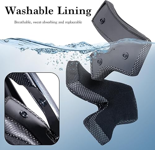 Miniatura 5 de Casco de motocross para adultos ATV para moto de tierra todo terreno de cara completa con gafas, guantes y máscara, aprobado por el DOT