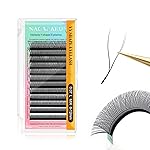 NAGARAKU yy Eyelash Extensions Supplies y lash 0.07mm L curl 8-12mm Mix Tray Premade Fans 4D Russian Volume Y Shape Faux Mink Matte 12 rows Cluster Wispies Crisscross Eye Lashes