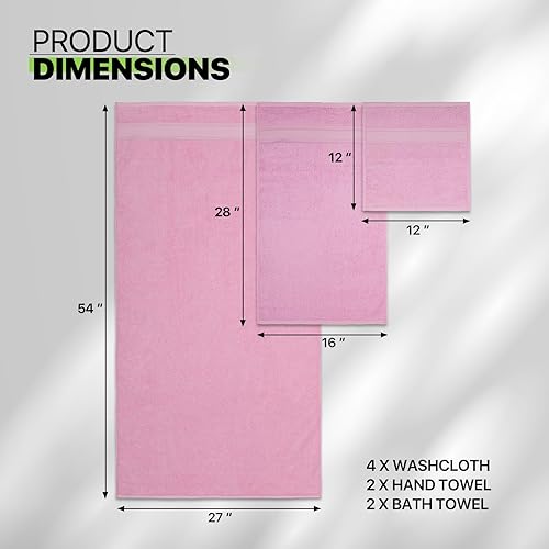 Miniatura 2 de Magshion Juego de 15 toallas de baño de algodón suave para dormitorio universitario, contiene toallas de baño, toallas de mano, paños de lavado,