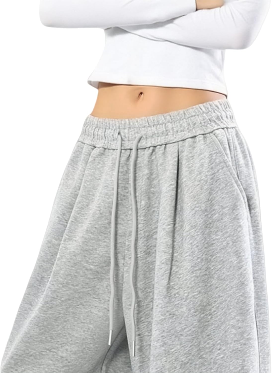 Women Baggy Sweatpants Wide Leg Lounge Pants Comfy Joggers Fall Winter Outfits 2025 - Image 6