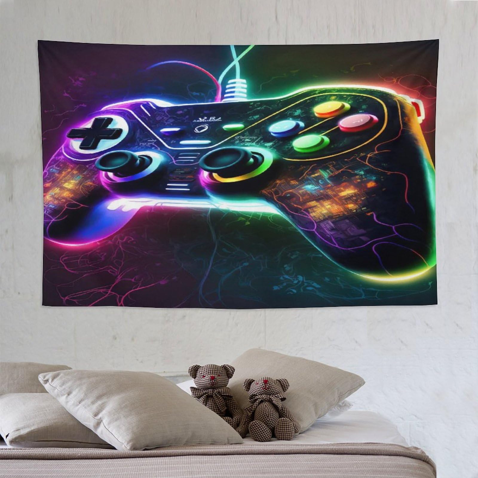 Tenture Esthétique Gaming pour Déco de Dortoir et Studio Étudiant - 8