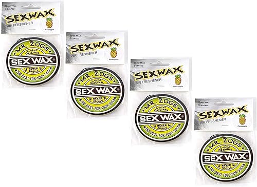 Miniatura 4 de Sex Wax Ambientadores de aire, paquete de 6 (aroma a coco de 3 X y aroma a piña de 3 X)
