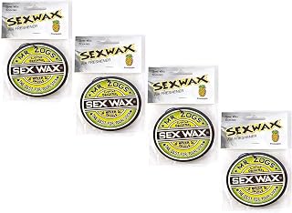 Sex Wax Mr. Zoggs AIR FRESHENER 3" Logo Green 4-Pack Pineapple