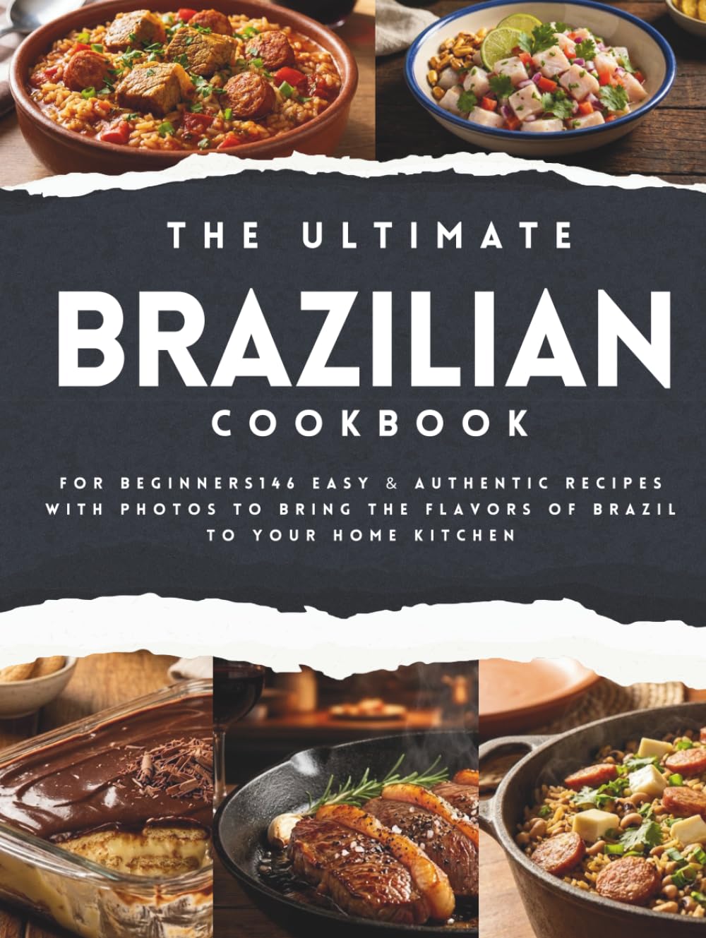 The Ultimate Brazilian Cookbook for Beginners: 146 Easy & Authentic Recipes with Photos to Bring the Flavors of Brazil to Your Home Kitchen