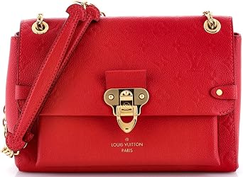 Pre-Loved Vavin Handbag Monogram Empreinte Leather PM, Red