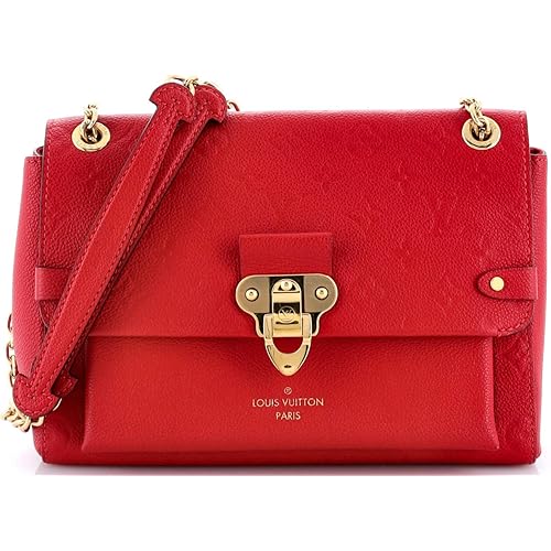 Louis Vuitton, Pre-Loved Vavin Handbag Monogram Empreinte Leather PM, Red