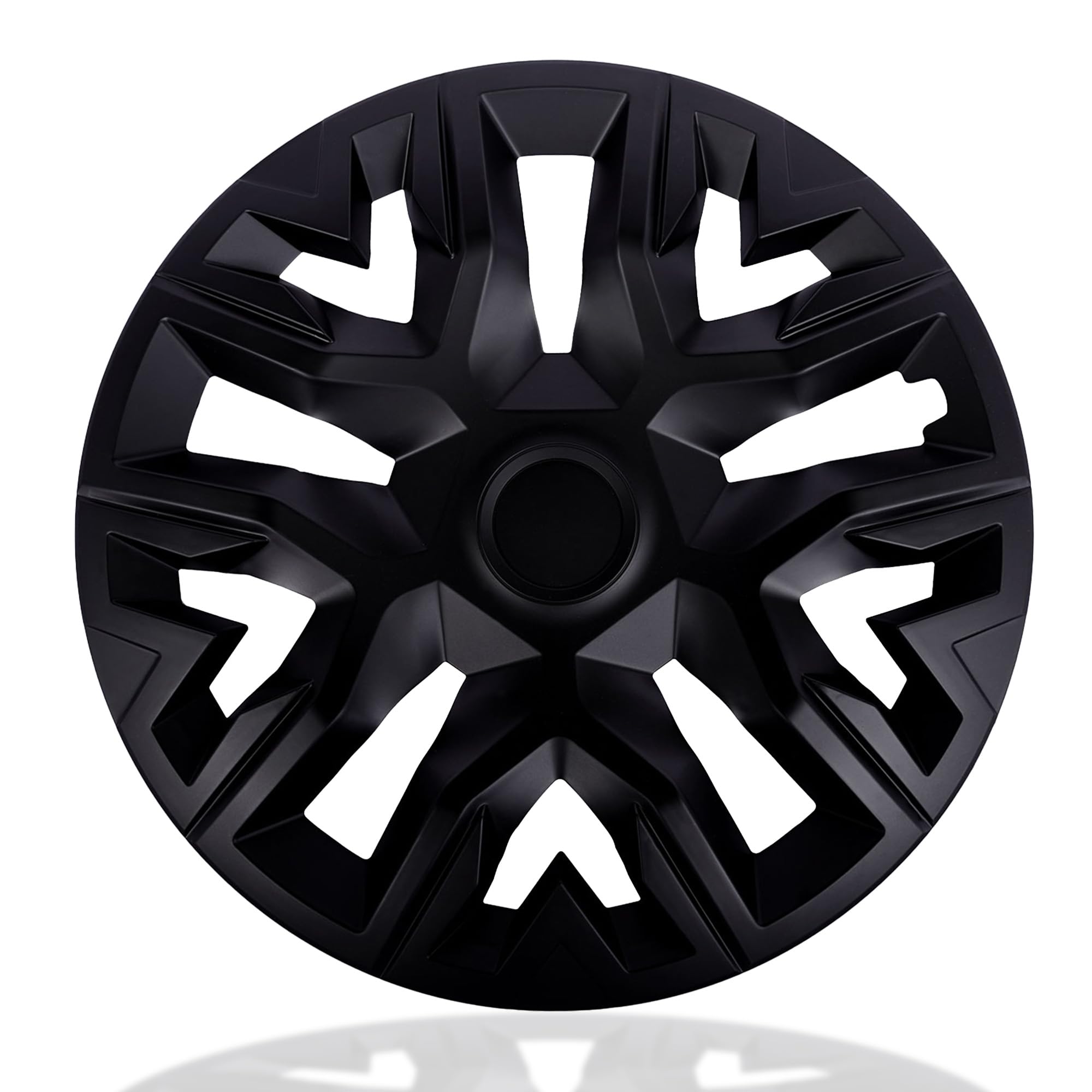 NRM Radkappen Set 16 Zoll Bicolor Azur/Schwarz - 4-tlg. Radzierblenden Für Stahlfelgen