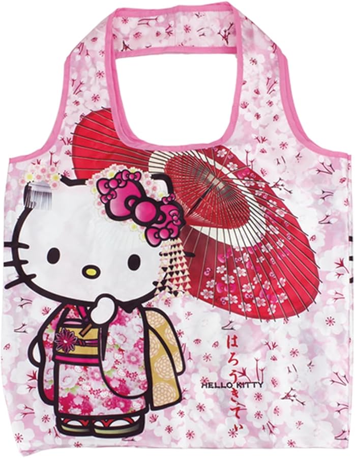 Amazon.co.jp: ヤスダ通商 ハローキティ 和柄エコバッグ 桜和傘 KTエコ