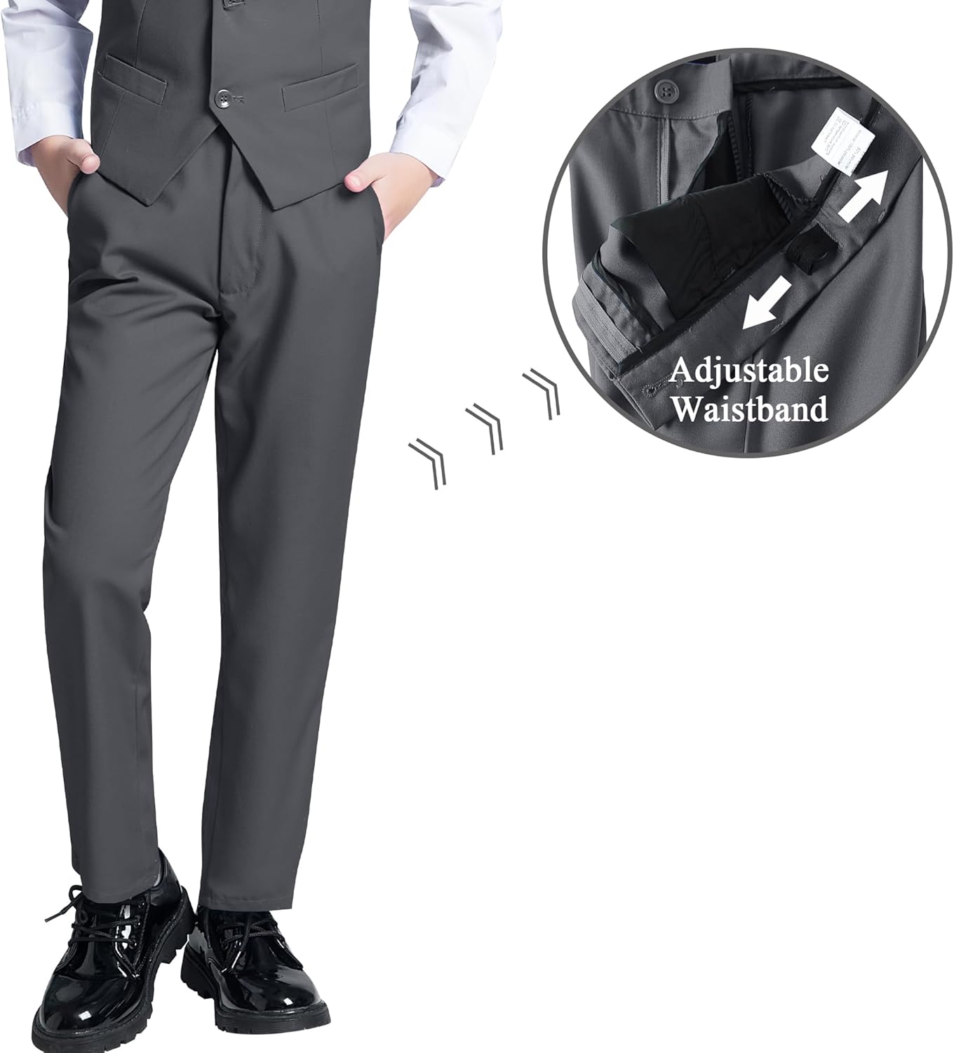 JPF Boy's Formal Suit Set Slim Fit Kids Tuxedo Suits for Wedding Teen Toddler Boy Dress Suit Outfit