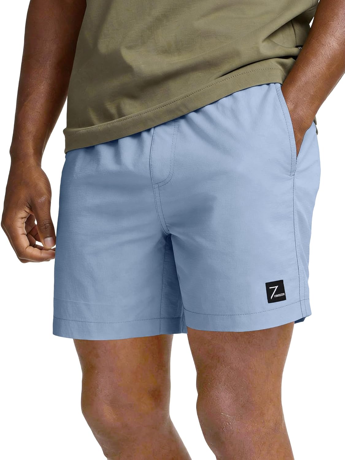 Comdecevis Mens Athletic Shorts 7 Inch Lightweight Quick Dry Stretch Casual Gym Running Shorts