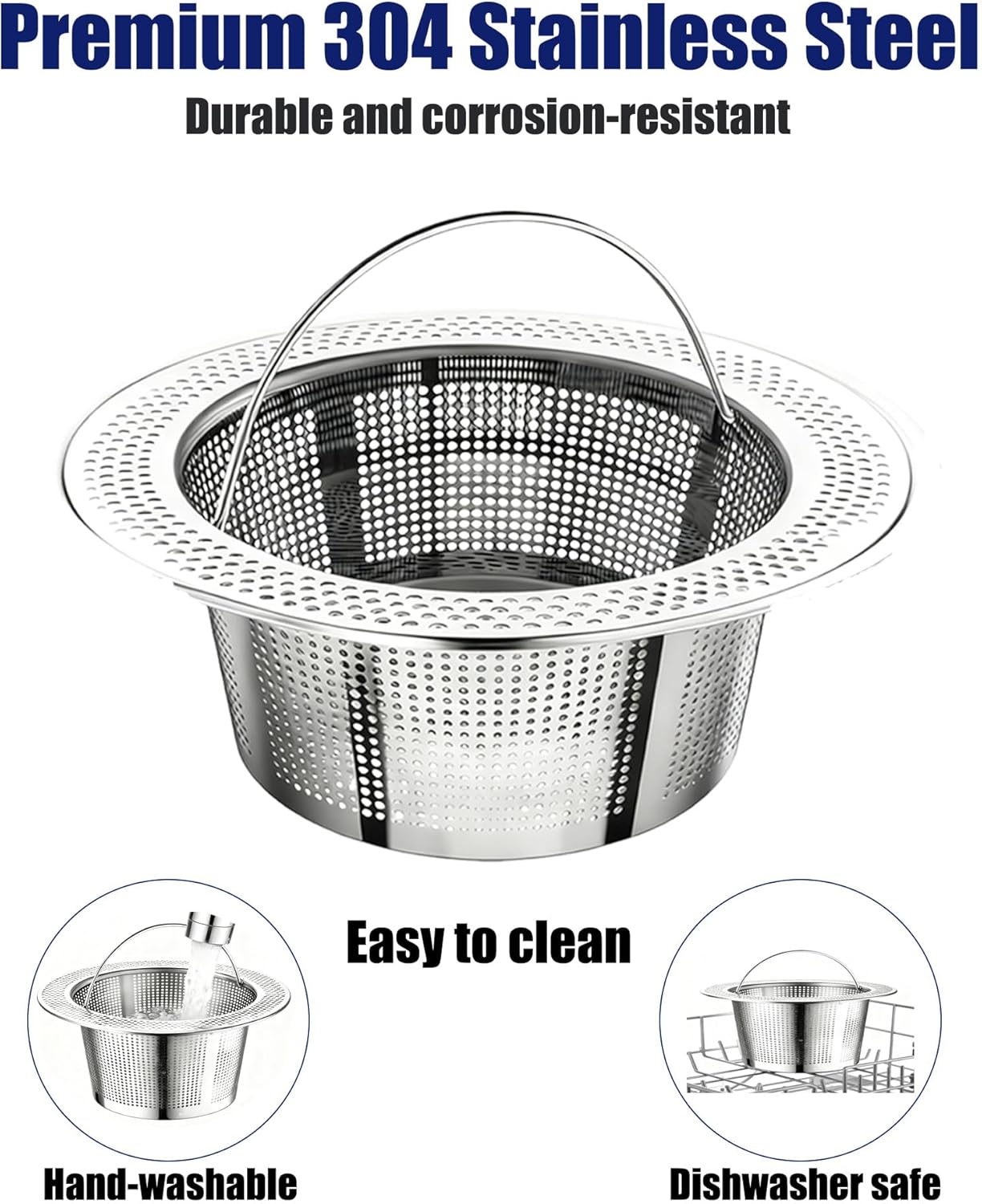Juice Pulp Strainer Accessories for Nama J2 Cold Press Juicer, Compatible with Nama J2 & Ninja JC101 JC151 Cold Press Pro, Hands Free Juicing Filter, Fits Most Containers, 304 Stainless Steel(White)