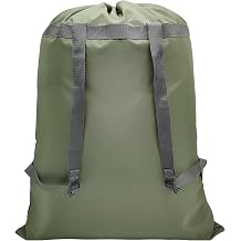 Laundry Bag Backpack, Sturdy Laundry Bag with Shoulder Straps Heavy Duty Foldable Laundry Bag for College, Travel, Laundromat