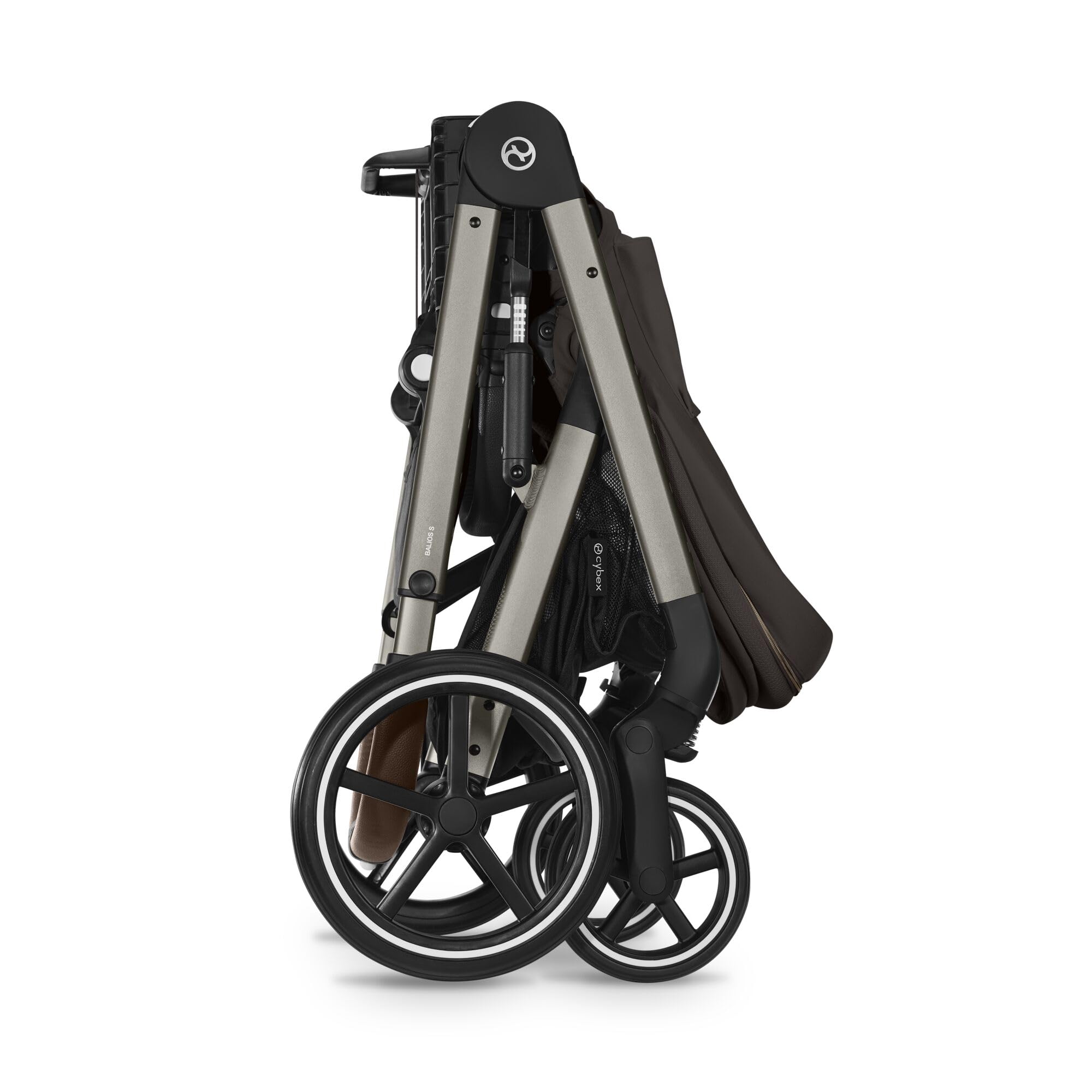 CYBEX Gold Balios S Lux Passeggino, Posizione Reclinabile Ergonomica, Sistema di Cintura con Una Sola Mano, Dalla Nascita Fino a 22 Kg (Circa 4 Anni), Chocolate Brown