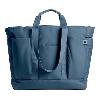 DailyObjects Idyll Tote Bag for Girls and Women| Crafted using Soft-Touch & Water-Repellent Polyester | Polyfill Cushioning on the Inside | Holds Any laptops upto 14’’