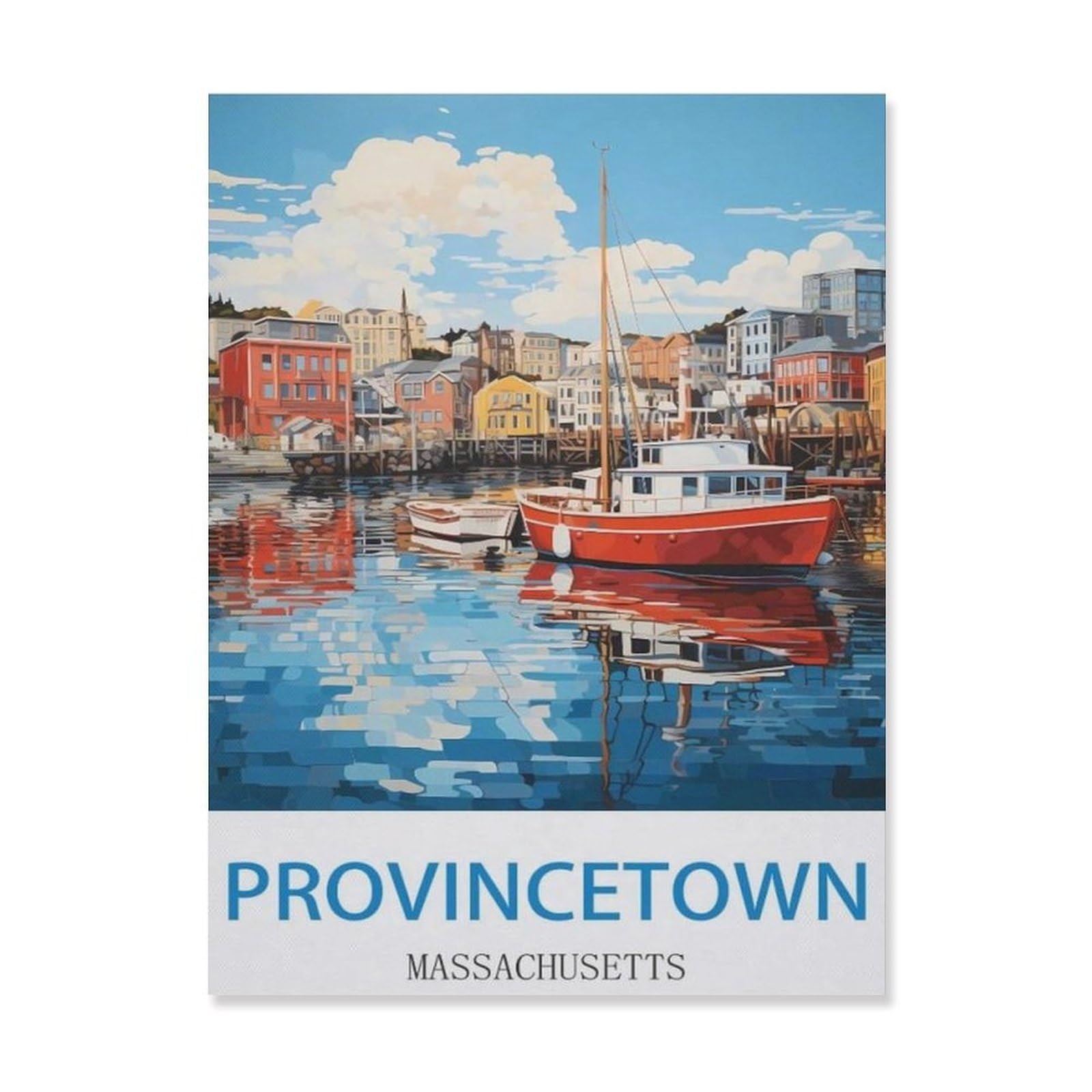 Vintage Art Metal Signs Funny Sign，Provincetown Massachusetts