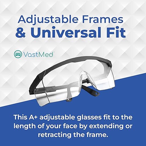 Miniatura 6 de 12 lentes de seguridad antivaho con patillas ajustables  Gafas antivaho con lente transparente, gafas protectoras ligeras para hombres y mujeres