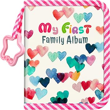 Fintie Baby Photo Album 4x6 Inch, 18 Photos My First Family Soft Album Book