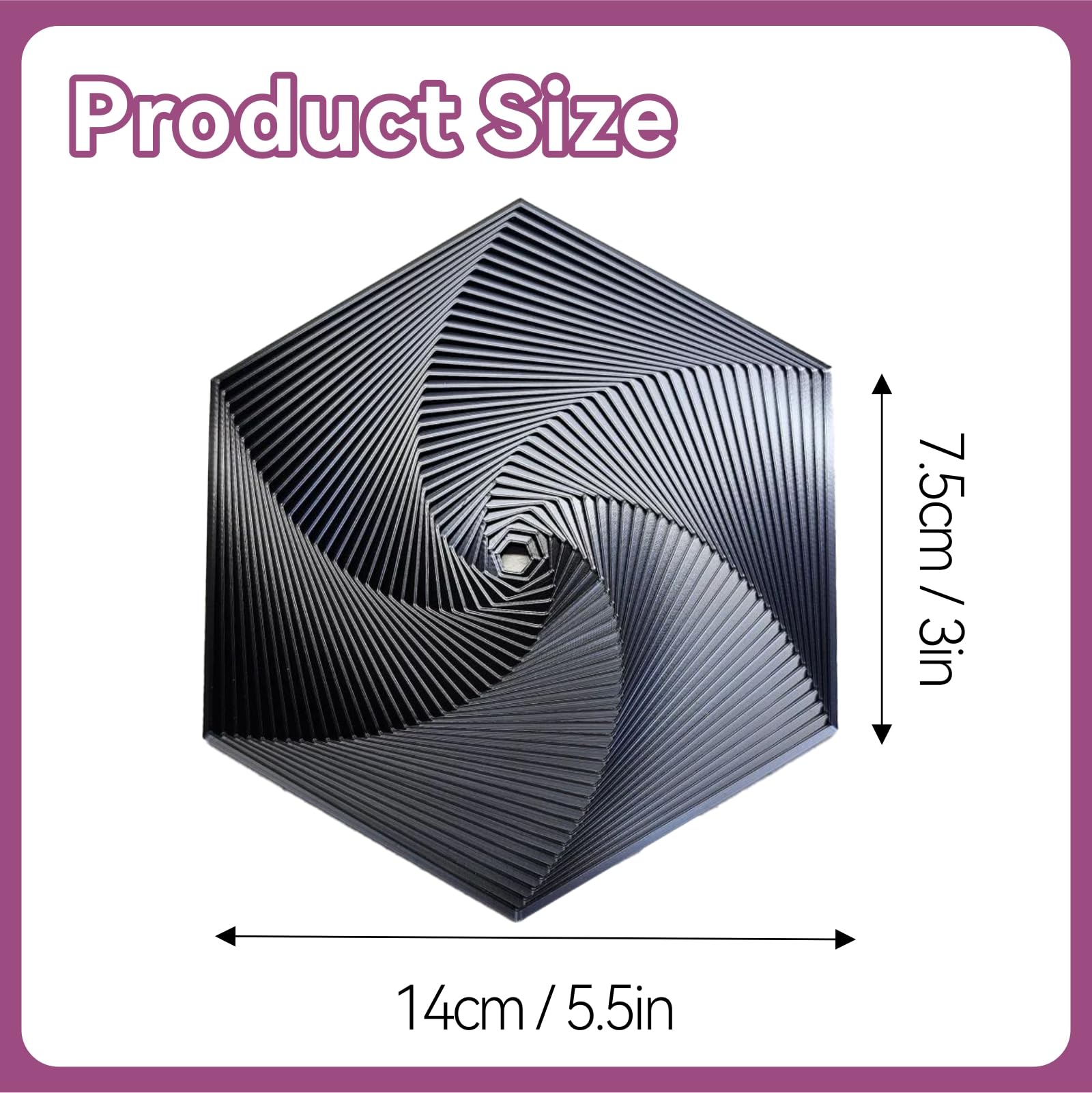 13 cm Fractal Fidget Hexagon, Impression 3D Hexagon Fidget Toy, Fidget Cubes Jouets Sensoriels pour Adultes, Cube Sensory Fidget - Jeux - Jouets 13 cm Fractal Fidget Hexagon, Impression 3D Hexagon Fidget Toy, Fidget Cubes Jouets Sensoriels pour Adultes, Cube Sensory Fidget - Jeux - Jouets