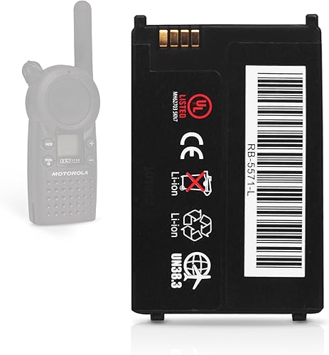 Miniatura 2 de Artisan Power Batería de repuesto para Motorola CLS1100, CLS1410, CLS1450CB, CLS1450CH  Batería recargable de iones de litio  3.7 voltios  1200 mAh