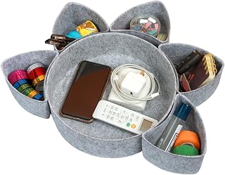 Drawer Organizers Dividers Drawer Organization - Catchall Tray Round | Felt For Vanity Drawer Organizer Dresser 26x26x8cm Desk Nightstand Bathroom Office Gadgets Jewelry Makeup Cosmetic