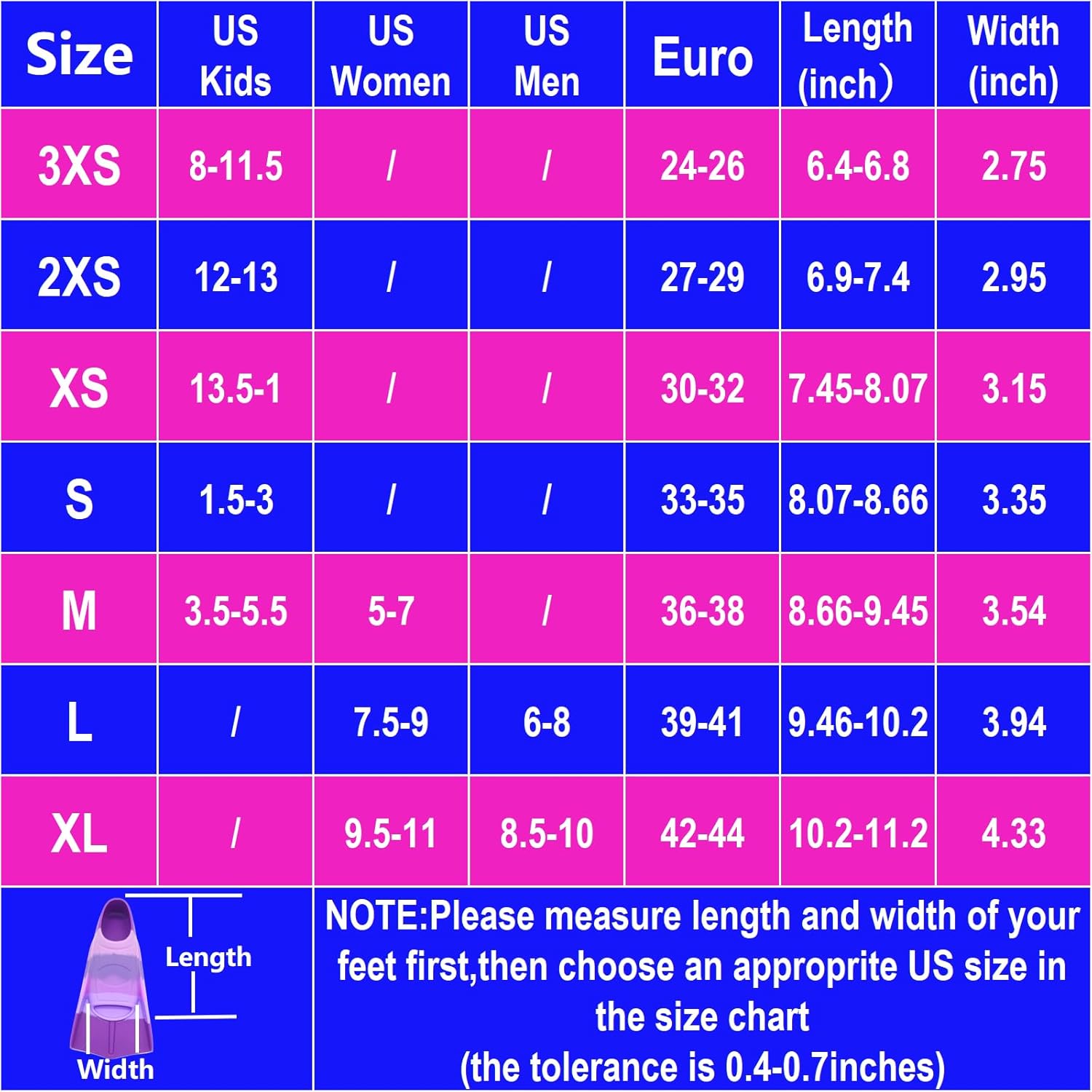 Kids Swim Fins,Comfortable Silicone Flippers for Swimming and Diving,Size Suitable Beginners Kids Girls Boys Adults