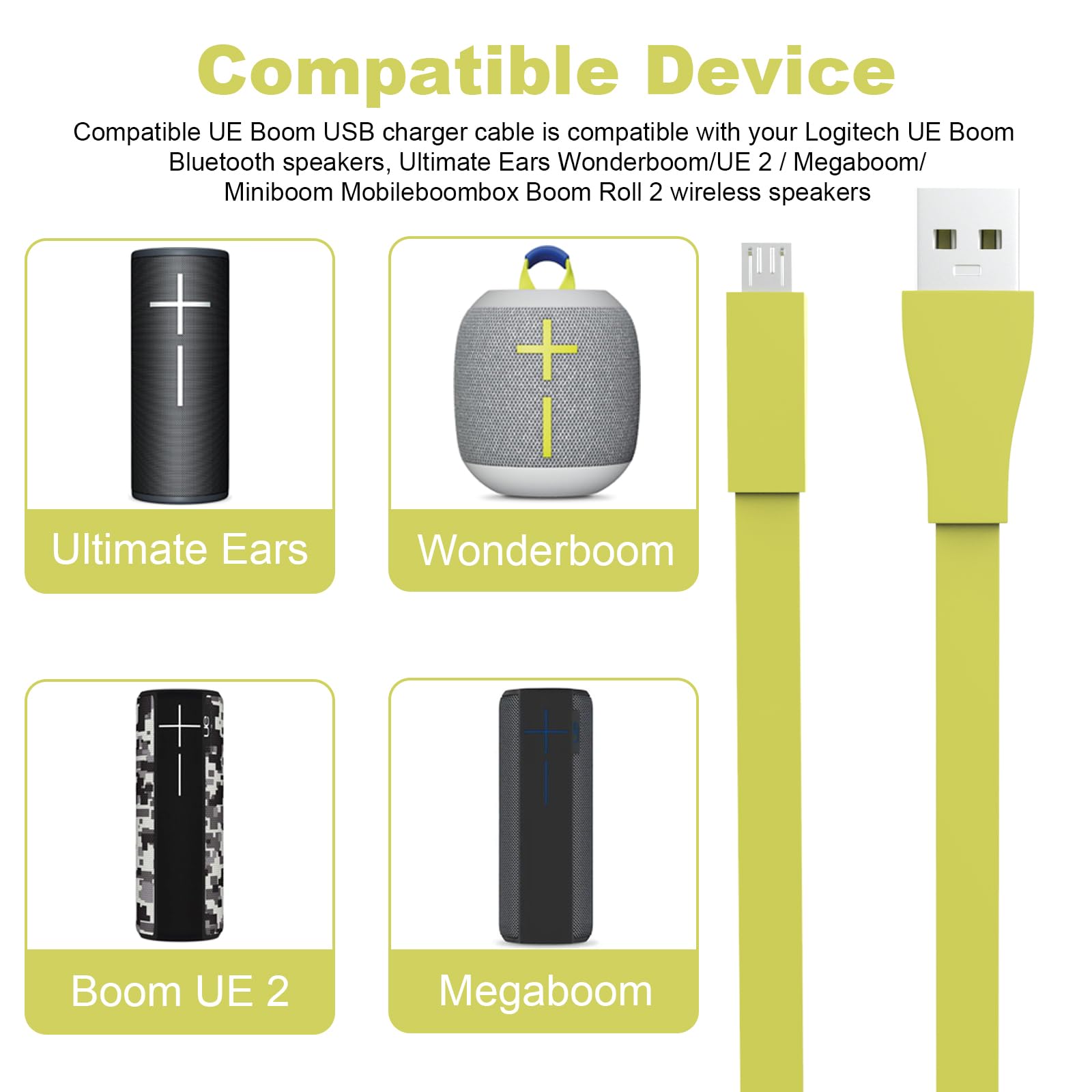Usb Charging Ue Boom Charger Cord Replacement UE Boom Megaboom