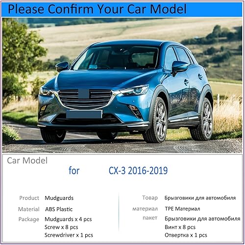 Miniatura 3 de Guardabarros, accesorios de coche, piezas de repuesto para guardabarros, compatible con Mazda CX-3 2016 2017 2018 2019 CX3 CX 3