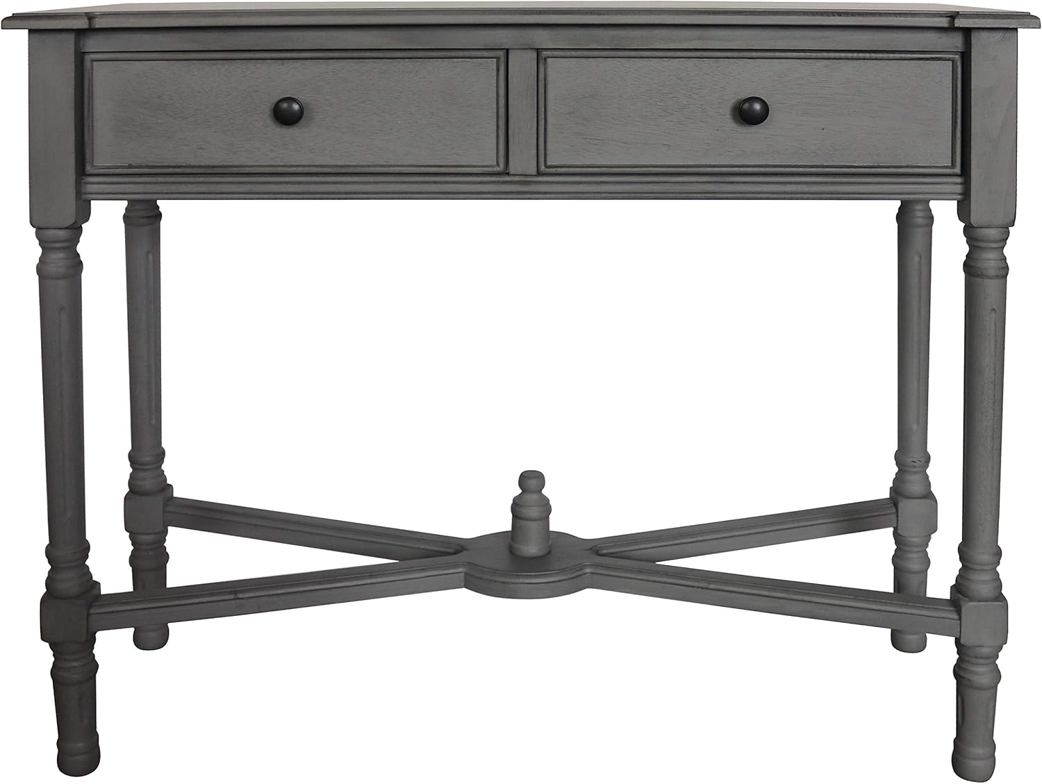 Urbanest Woodbridge Console Table with 2 Drawers, 29 5/8-inch Tall, 35 3/4-inch Wide, 13-inch Deep, Vendee Gray