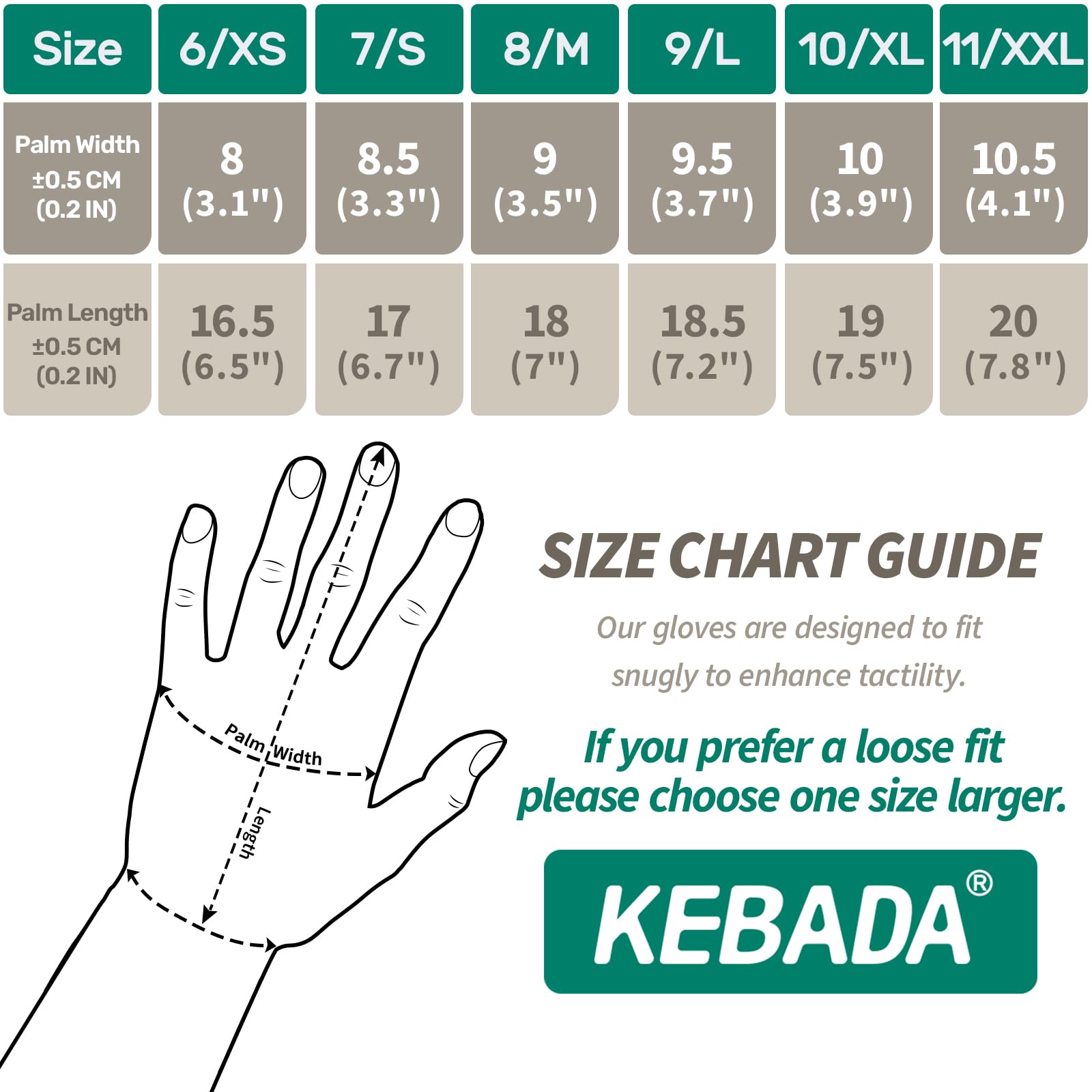 Kebada guantes de trabajo hombre y mujer táctiles, PU, W1, pack de 50 pares | Negro, talla 7/S, palmas de PU, tejido transpirable, agarre antideslizante para jardinería, mecánica y almacén