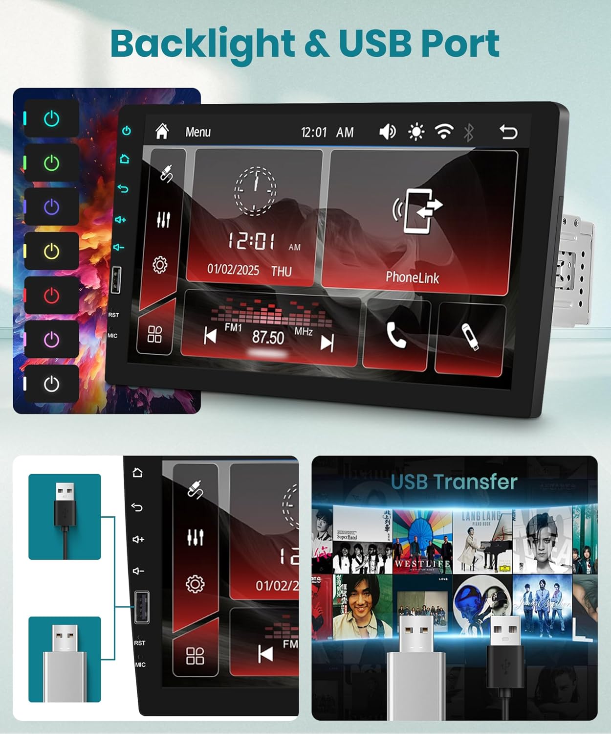 Single Din Car Stereo with AM/FM/RDS Radio Backup Camera, Sellrich 9 inch IPS Touch Screen Single Din Radio Support Wireless Carplay Android Auto Bluetooth Mirror Link YouTube Online Video USB Port
