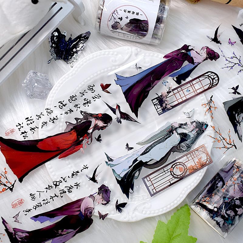 Image of New Popular PET Tape Modern Girls Collage Glossy Washi Tape for Decoration Small Fresh Flower Materials (90722)