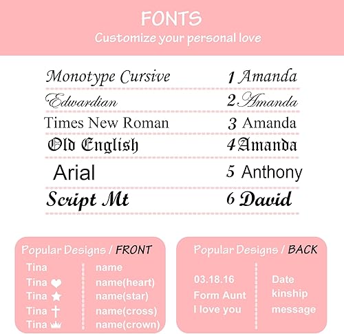 Miniatura 5 de Tina&Co Personalized Baby Name Bracelet Customized 18K Gold Plated for NewBorn to Children Girl Boy Birthday Baby Shower Gift Personalized Gift